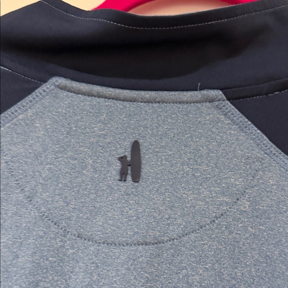 Johnnie-o Blue and Navy Quarter-Zip Pullover XXL - Picture 5 of 8